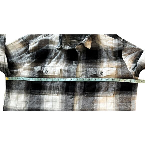 Old Navy Black White Buffalo Check Button-Down Womens Size M - Picture 5 of 7